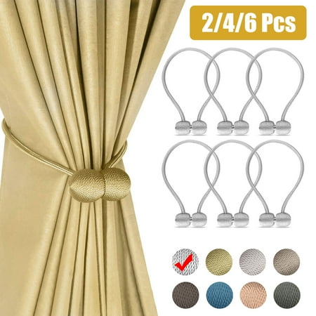 Magnetic Curtain Tiebacks Clips 2 4 6pcs Decorative Curtain