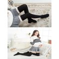 thumbnail image 4 of Luxtrada 2 Pairs Sexy Girls Ladies Women Warm Thigh High Stockings Knit Over Knee Lace Long Socks Legging Warmer Boot Stocks (Black), 4 of 7