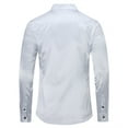 thumbnail image 5 of Men's Slim-Fit Long-Sleeve Solid Satin Silk Like Dance Prom Dress Shirt Tops, 5 of 5