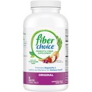 Fiber Choice Daily Prebiotic Fiber Chewable Tablets, Assorted Fruit, 90 Count (Pack of 3)