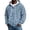 Blue, variant on Men's Leopard Print Zip Up Hoodie Casual Full Zip Sweatshirt with Pockets for Everyday Wear XXL
