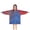 Blue Red Gold, variant on Teal Gold Marble Pattern Blanket Hoodies for Kids 6-13YR Oversize Wearable Blanket Hoodies for Boys Girls Teens
