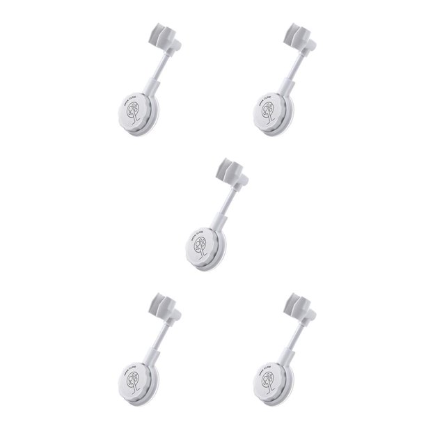 Wosthever Soporte de ducha ajustable Soporte de cabezal de ducha de baño universal Base de boquilla Soporte de ventosa, blanco Type2 NO2 Wosthever CBP017962