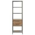 thumbnail image 2 of SAFAVIEH Jola 5 Shelf 1-Drawer Etagere Rustic Oak/ Gunmetal, 2 of 7