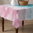 thumbnail image 4 of Pink Turquoise Ombre Table Cloth Waterproof Tablecloths, Abstract Beach Waves Gradient Tablecloth Dining Table Cover for Kitchen Party Tabletop Outdoor, Square Tablecloth 60x60 Inch, 4 of 9