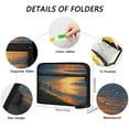 thumbnail image 3 of Expandable Folder with Colored Tabs, Desktop Folding Folder for Organizing Files by Category, with 13 Pockets, Suitable for Office Use Sunset, 3 of 7