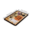thumbnail image 3 of Halloween Doormat Cute Ghost Pumpkin Floor Mat, Super Absorbent Grip-Enhanced Bathroom Rug for Entryway Kitchen Front Door Laundry Room Home Decor by OVFUIZ, 3 of 6