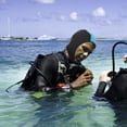 thumbnail image 4 of 2pcs Outdoor Diving Swimming Hat Training Swimming Hat Elastic Bathing Hat Head Protector, 4 of 9
