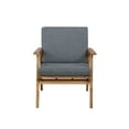 thumbnail image 4 of Linon Lathan 4-Piece Acacia Outdoor Conversation Set with Coffee Table, Loveseat & Chairs, Walnut/Gray, 4 of 36