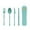 Green, variant on Spoons and Forks Set,Spoons and Forks Set,Rotating Box Knife Fork Spoon Chopsticks Portable Tableware Set for Outdoor Travel of Students.,Forks and Spoons,Fork and Spoon Set,Spoons and Forks