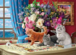 thumbnail image 2 of Puzzling Cats 1000 Piece Puzzle, 2 of 3
