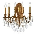 thumbnail image 3 of Monarch 5 light French Gold Wall Sconce Clear Royal Cut Crystal, 3 of 7