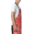 thumbnail image 4 of XMXT 1 Pcs Waterproof Kitchen Cooking Apron, Red Lollipop Candy Hand Drawn Adjustable Aprons for Women Men with Pockets, 4 of 9