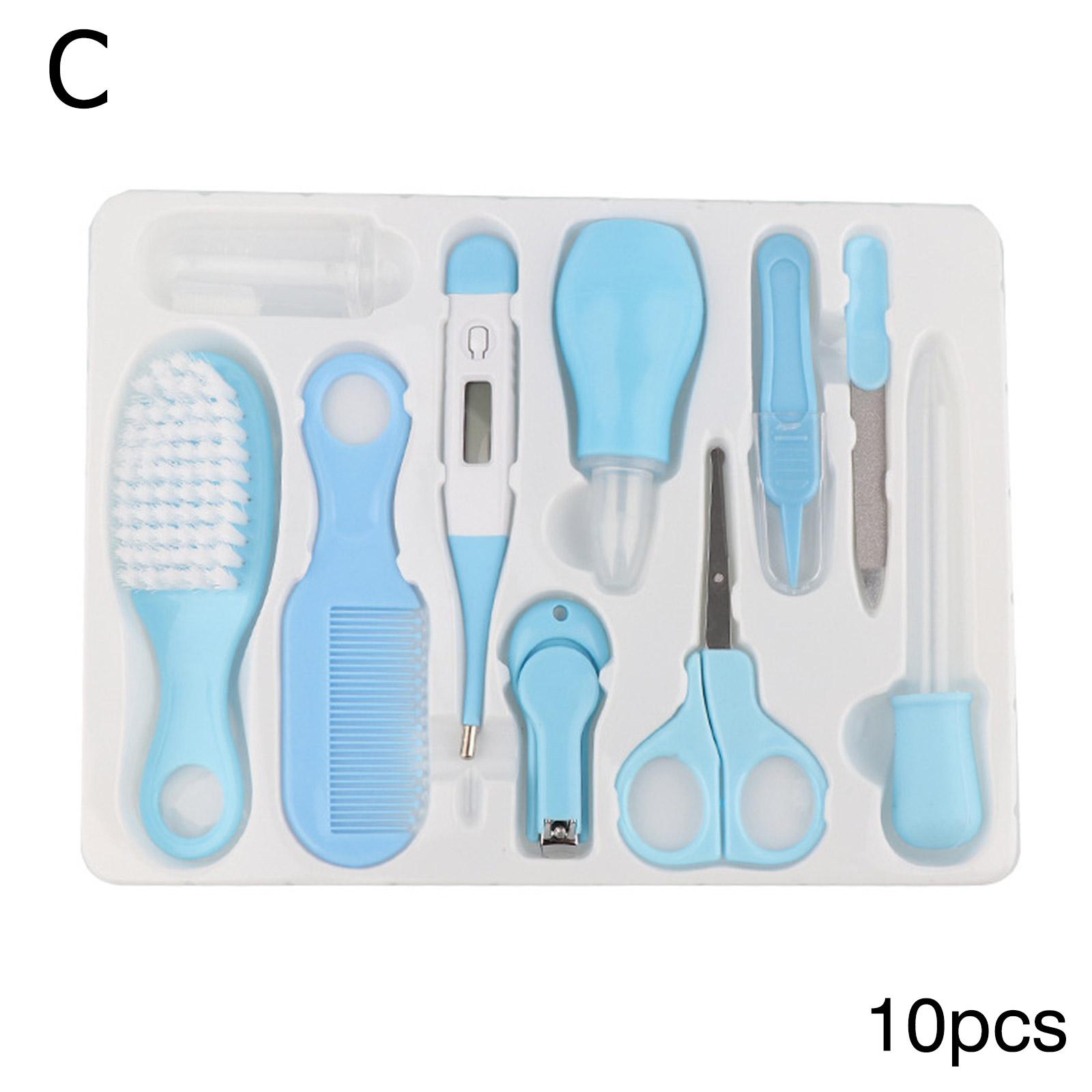 10Pcs/Set Baby Care Kit Baby Kids Nail Hair Health Kit Y7 Care J0D7