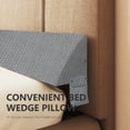 thumbnail image 3 of WOWMAX Bed Wedge Pillow for Headboard，Queen Size Wedge Pillow Headboard, Bed Gap Filler for Bed, Triangle Pillow Wedge, Mattress Gap Filler, Fill The Gap Between Your Headboard and Mattress, Gray, 3 of 7