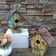 thumbnail image 3 of Yesbay Bird House Birdcage Painting Outdoor Garden Hanging Cottage Feeder Nest Crafts, 3 of 8