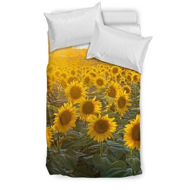 Juego de cama girasol sencillo