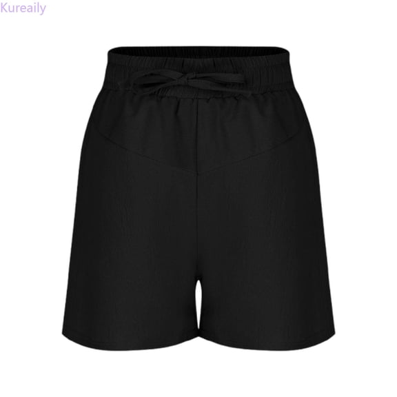 Kureaily Girls Casual Shorts For Kids Soft Stretchy Elastic Waist Everyday Comfortable Summer Wear For Ages 3 14 For Play And Relaxation/ 3-4 Years/ Little Kid (Black)