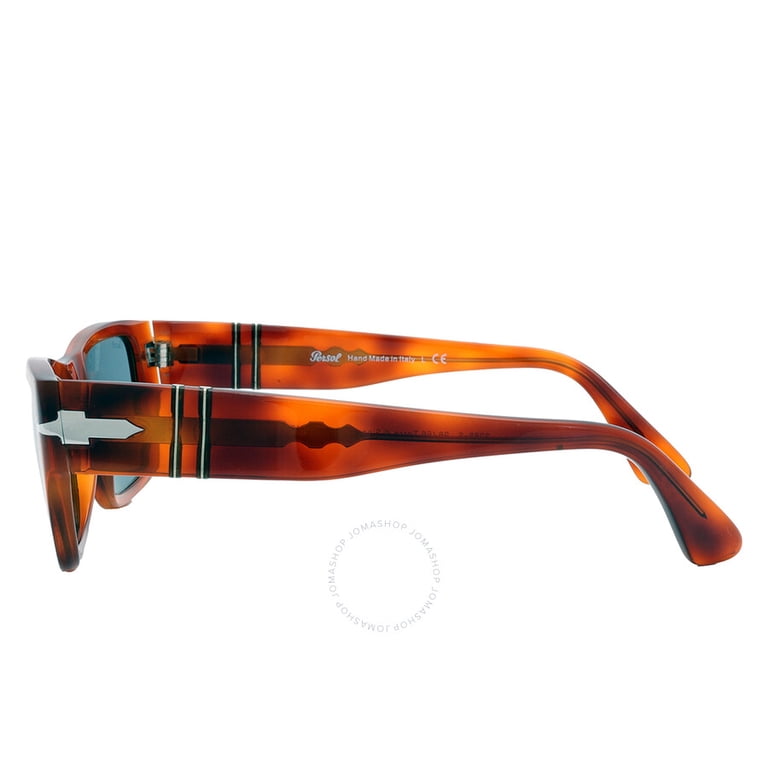 Persol 3268-S 96/56 Terra di Siena Sunglasses Blue Lens Rectangular Italy 53mm PERSOL RECTANGLE TERRA DI SIENA CRYSTAL LIGHT BLUE  main image 2