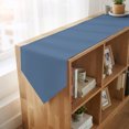 thumbnail image 4 of Pure Slate Blue Table Runner Linen Burlap Table Runner 90 Inches Long Modern Solid Color Minimalist Art Dresser Scarves for Kitchen Island Coffee Dining Room Party Wedding Holiday Decoration 13"x90", 4 of 8