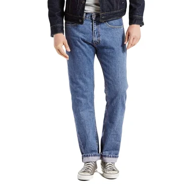 Levis Men's 505 Regular Jeans (Light Wash, 36Wx34L)