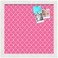 thumbnail image 2 of PinPix 14x14 Custom Cork Bulletin Board Pink Chain Poster Board Has a Fabric Style Canvas Finish, Framed in Pink Chain, by ArtToFrames (PinPix-578), 2 of 6
