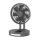 thumbnail image 2 of Ventilador de escritorio plegable de 5 velocidades para el hogar, la oficina y el exterior. Gris oscuro, 2 of 9