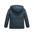 thumbnail image 2 of WenVen Boy's Winter Coat Warm Puffer Jacket Waterproof Fleece Lined Jacket Gray 10/12, 2 of 11