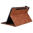 thumbnail image 4 of ELEHOLD Wallet Case for Samsung Galaxy Tab S10 FE+, Premium PU Leather Folio Case Cover with Card Slots & Stand & Pencil Holder,Brown, 4 of 9