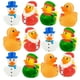 thumbnail image 1 of Juguete navideño con forma de pato de goma de The Dreidel Company, paquete de 12 unidades, 5 cm, 1 of 7