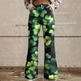thumbnail image 3 of frariair Jeans for Women Trendy Wide Leg Pants For Women High Waisted Flower Patterned Pants Lightweight And Loose Casual Colorful Fashion Clothing, 3 of 5