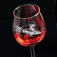 thumbnail image 3 of Verres à Vin Rouge avec Requin à l'Intérieur Gobelet Verre Clair Fête à la Maison (Grain), 3 of 3