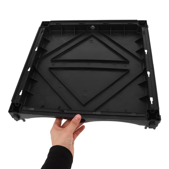 BESTYASH Black Plastic Planter Tray with Drainage Base for Garden Beds and Vegetable Planter Boxes