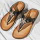 thumbnail image 5 of Zapatos de mujer, zapatillas de tacón bajo, sandalias informales cómodas resistentes al desgaste, chanclas de playa de verano Wmkox8yii  ytu3085, 5 of 6