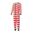 thumbnail image 3 of Onesie Pajama Christmas PJs Holiday Nightwear with Long Pants/Button Jumpsuit Sleepwear Matching Family Pajamas Sets, 3 of 9