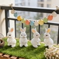 thumbnail image 5 of Lunxisen 36 Pcs Easter Bunny Figurines Cute Holiday Decor Spring Tabletop Centerpiece Farmhouse Ornament, 5 of 6