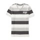 thumbnail image 1 of Aeropostale Mens 1987 cuello en V adornado playera, gris, grande, 1 of 2