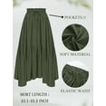 thumbnail image 2 of Maxi Skirts for Women High Waist Renaissance Skirt Long Skirt with Pockets, 2 of 5