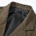 thumbnail image 3 of Men's Double-Breasted Herringbone Tweed Business Suit Vest - Vintage Wool Blend Groomsmen Prom Waistcoat, 3 of 7