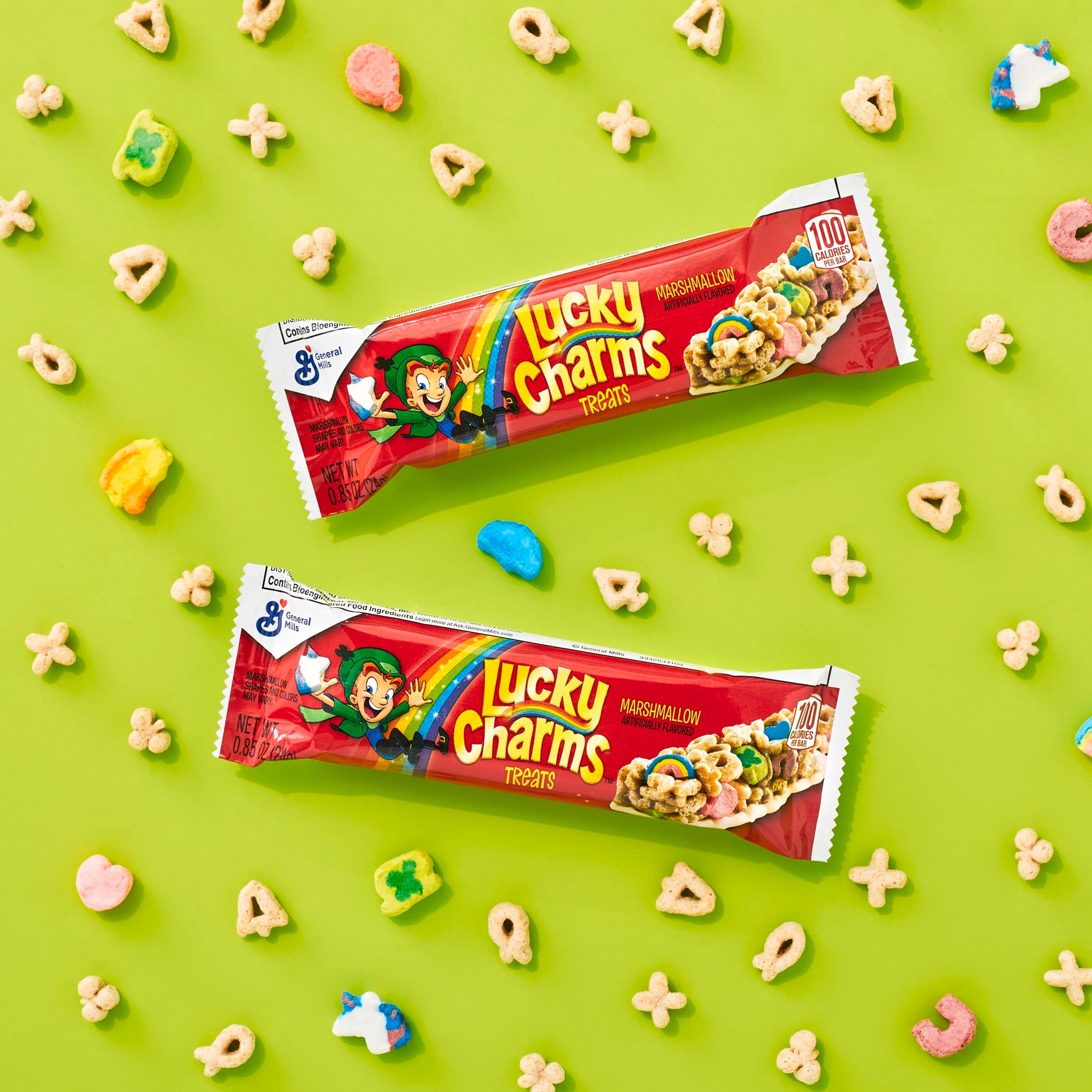 (4 pack) Lucky Charms Cereal Treat Bars, Snack Bars, Value Pack, 16 Count, 13.6 oz