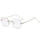thumbnail image 2 of Espejo plano sin marco para mujer, estilo retro, con protección contra la luz azul, con marco de gafas de proximidad, 2 of 6