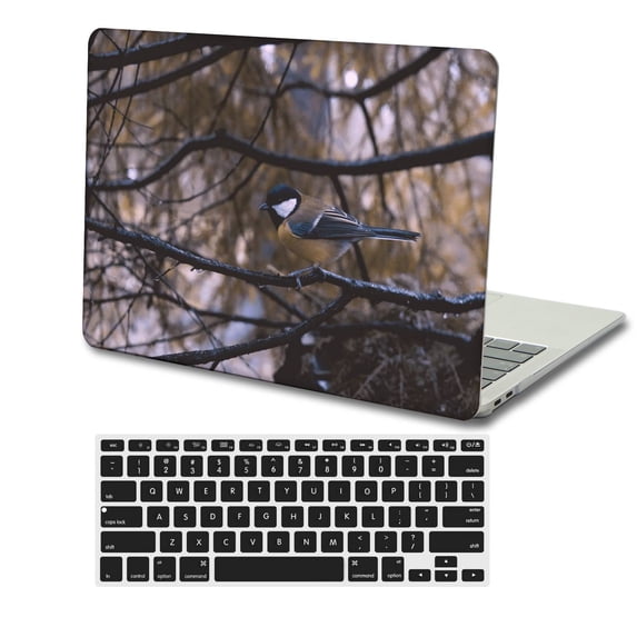 KSK KAISHEK Hard Case Cover Only for Newest MacBook Pro 13" 2022 - 2016 A1706 A1708 A1989 A2159 A2251 A2289 A2338 M1 + Black Keyboard Cover, Feather Series 0195
