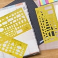 thumbnail image 3 of Milue Drawing Measuring Rulers French Curve Ruler Geometric Drawings Template Plastic, 3 of 21