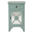 thumbnail image 1 of Medallion 1-Drawer, 1-Door Accent Cabinet w/ Trellis Mirror Inserts - W191065M-1189, 1 of 5