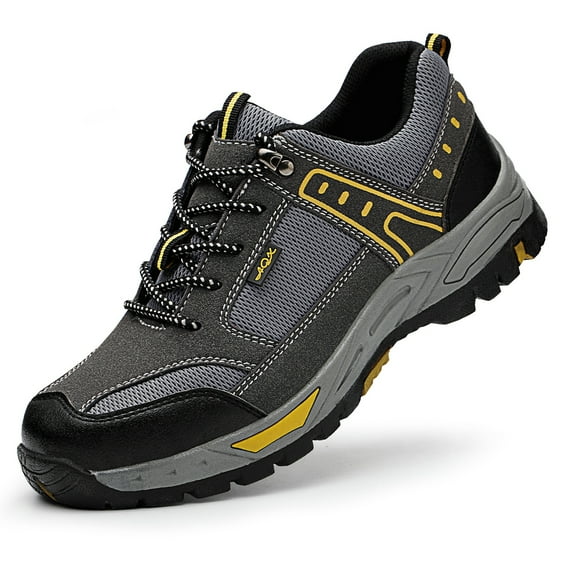 AUXDIQ Work Shoes Men Women Breathable Steel Toe Cap Industrial Trainers Lightweight Construction Sneakers Sport Shoes