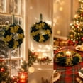 thumbnail image 5 of ShaoXinWan Velvet Bow Christmas Wreath with Hanging Ribbon, 2 Sizes Red Green Luxury Winter Front Door Garland, Soft Flocked Bow Wreath for Wall Mantel Xmas Decor, 5 of 8