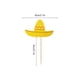 thumbnail image 3 of Yuarrent Banner Decoraciones de Fiesta Mexicana Varias colas Fiesta Adorno colgante Paredes Carnaval Festival Suministros sombrero Kits de decoración para fiestas pequeño sombrero, 3 of 6