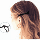 thumbnail image 5 of 20 Pcs Cocodrilo Antideslizantes Pinzas Para Cabello Fijas Negro, 5 of 5