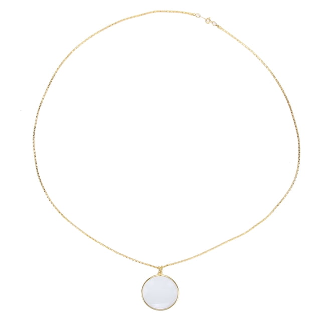Colgante 5x Collar De aleación Lupa Lupa De Lectura Portátil Luptier Con Cadena