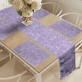 thumbnail image 2 of Ambesonne Lilac Table Runner & Placemats, Romantic Syringa Garden, Placemat 4 pcs + Runner 12"x72", Lilac, 2 of 2